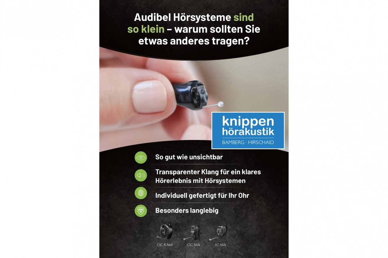 Audibel Hörsysteme sind so klein